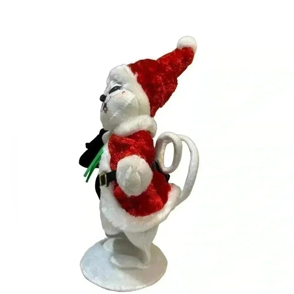 ANNALEE MOUSE DRESS AS SANTA w/Green Sack 2012 - Picture 2 of 7